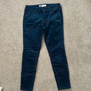 Dark Blue Velvet Pants